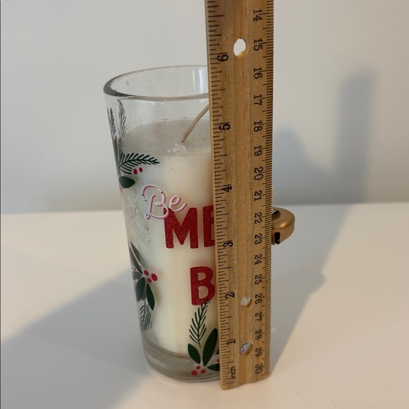 PIER 1 Imports Be Merry and Bright Holiday Candle Festive Design hanging bell - Picture 9 of 9